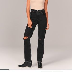 Abercrombie the 90s Straight, Ultra high rise, Long